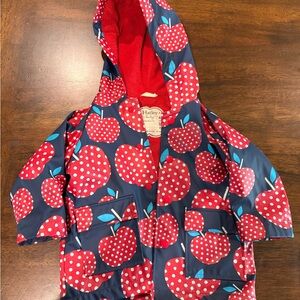 Hatley Red and Blue Apple Raincoat
